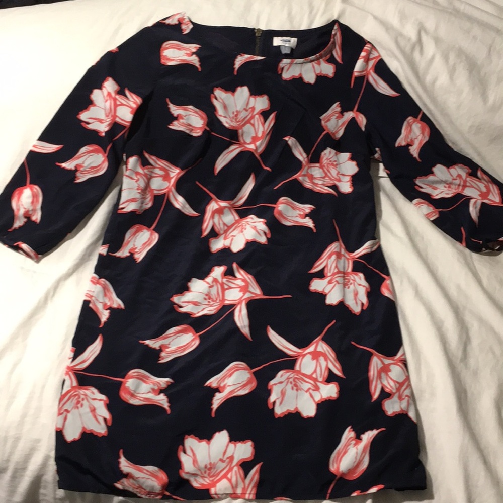 Floral Dress (Navy)